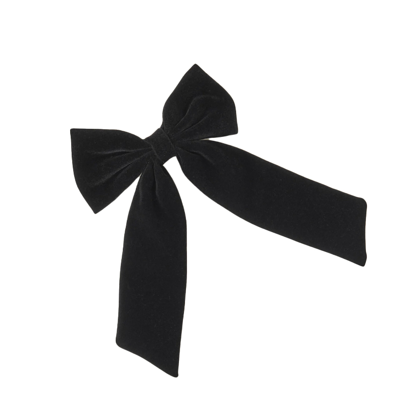 black velvet bow clip, accessorize