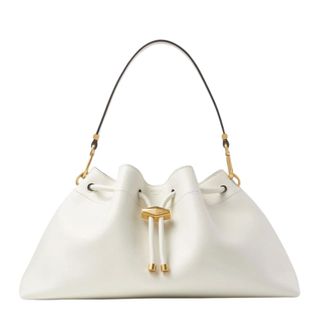 Jimmy Choo Cinch M Latte Leather Bag