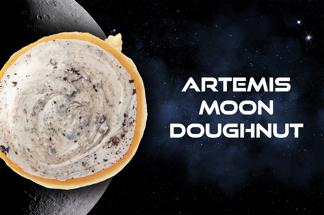 Krispy Kreme will offer a one-day-only Artemis Moon Doughnut to celebrate NASA's launch to the moon.