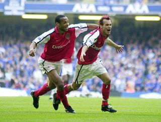 Ljungberg scored in the FA Cup final for a second year in a row as Arsenal beat Chelsea in 2002.