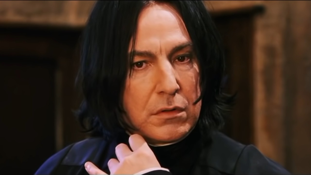 Alan Rickman in Harry Potter and the Philosopher's Stone, another professor of Hogwarts.