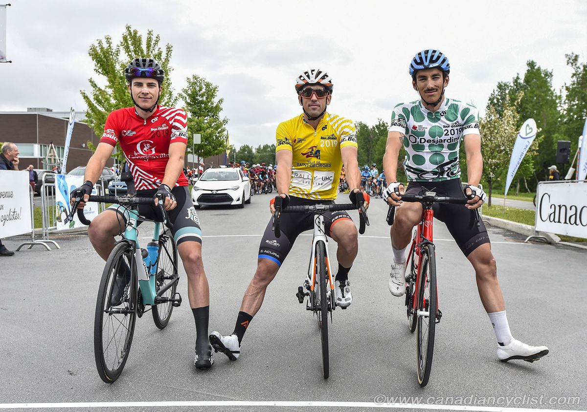 The Jerseys prepared for the day ahead before stage 2 at Tour de Beauce