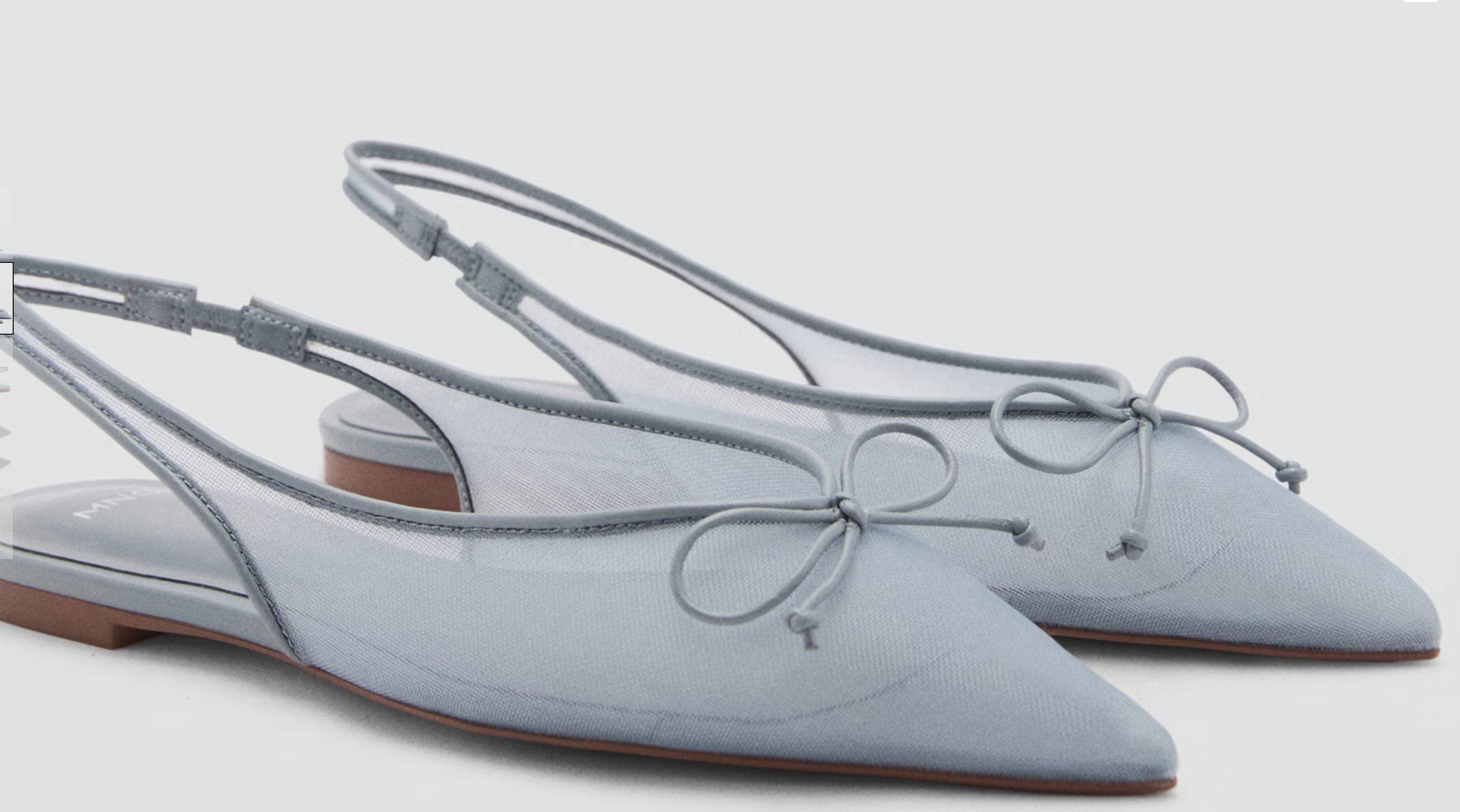 Ballet flats with bow detail