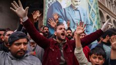 People celebrate the Iran-U.S. ceasefire in Tehran