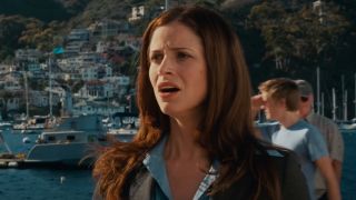 Andrea Savage stands with a look of awe on her face in Step Brothers.