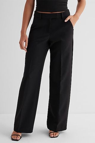 Express Editor Mid-Rise Relaxed Trouser Pant