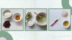 Three DIY Face masks that Darcy tested for this feature, avocado, coffee and salt