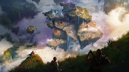 Concept art showing flowing mountains in an upcoming MMO codenamed Ghost