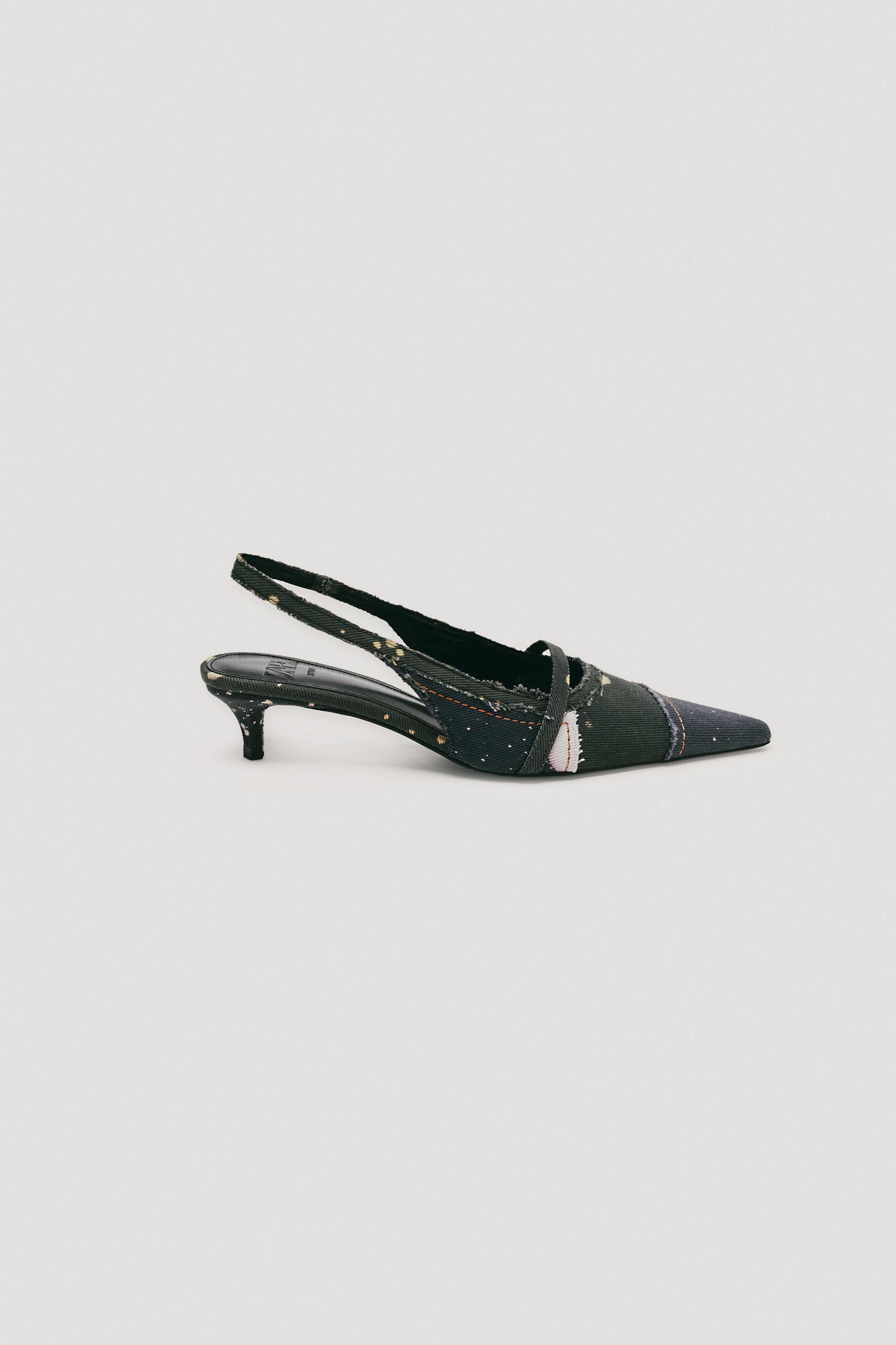 Limited Edition Denim Slingback Shoes