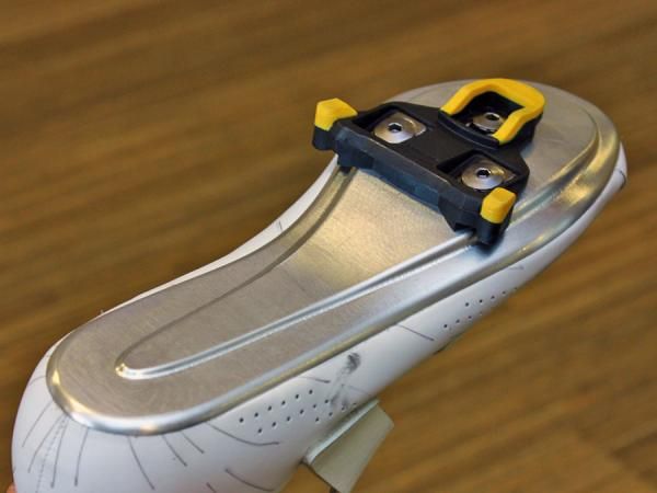 Prototype sole plates were constructed of machined aluminum for testing purposes.