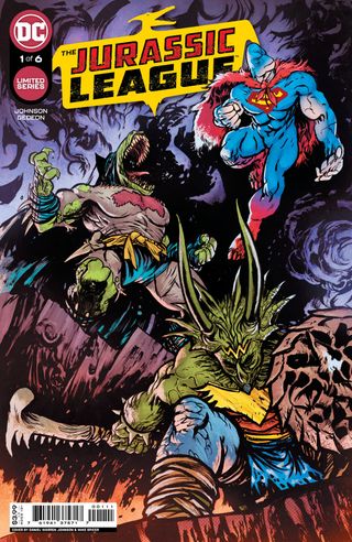 The Jurassic League #1 main cover by Daniel Warren Johnson