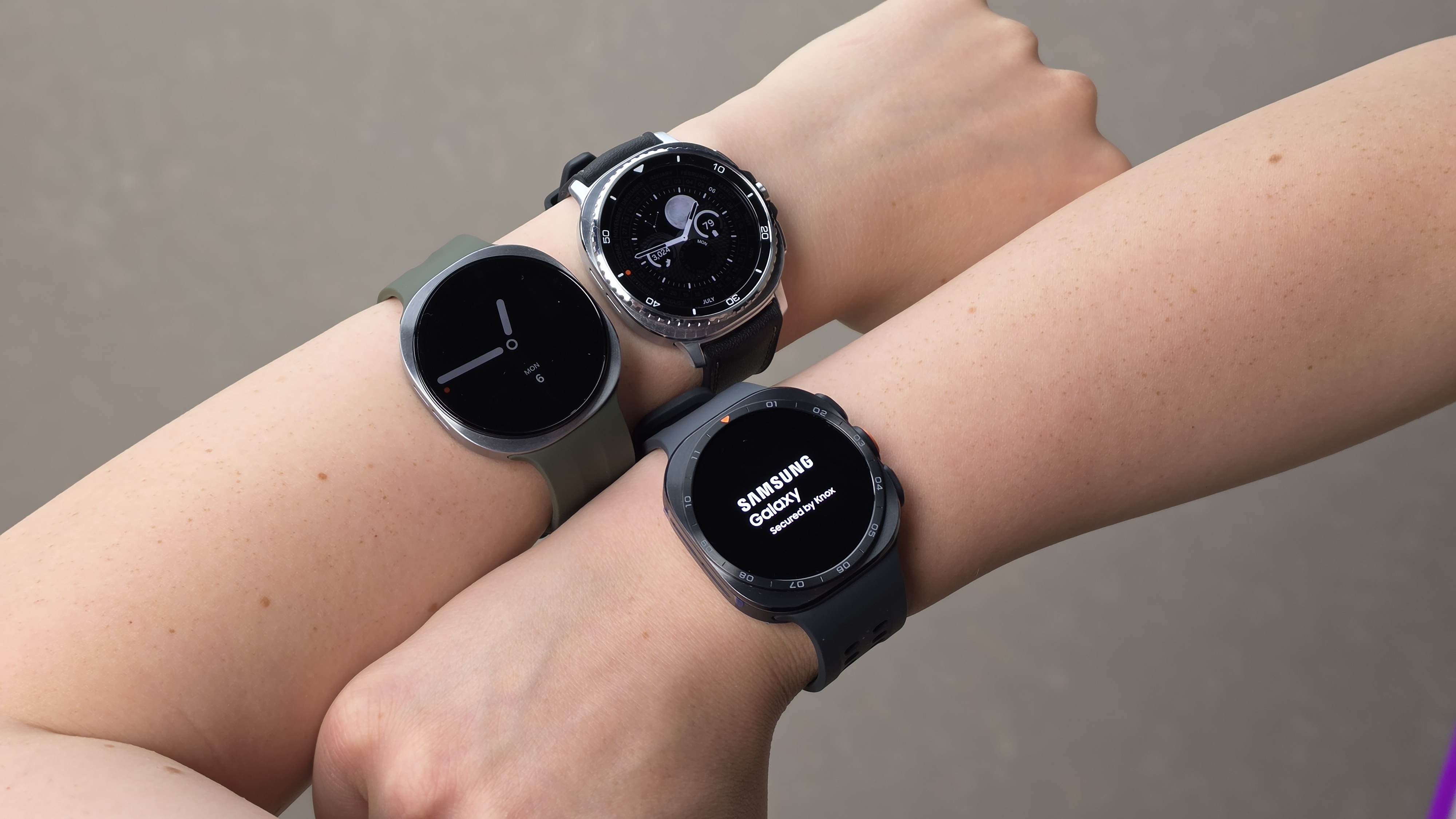 Hamish wearing the Samsung Galaxy Watch 8 Classic, Watch 9, and Ultra 2