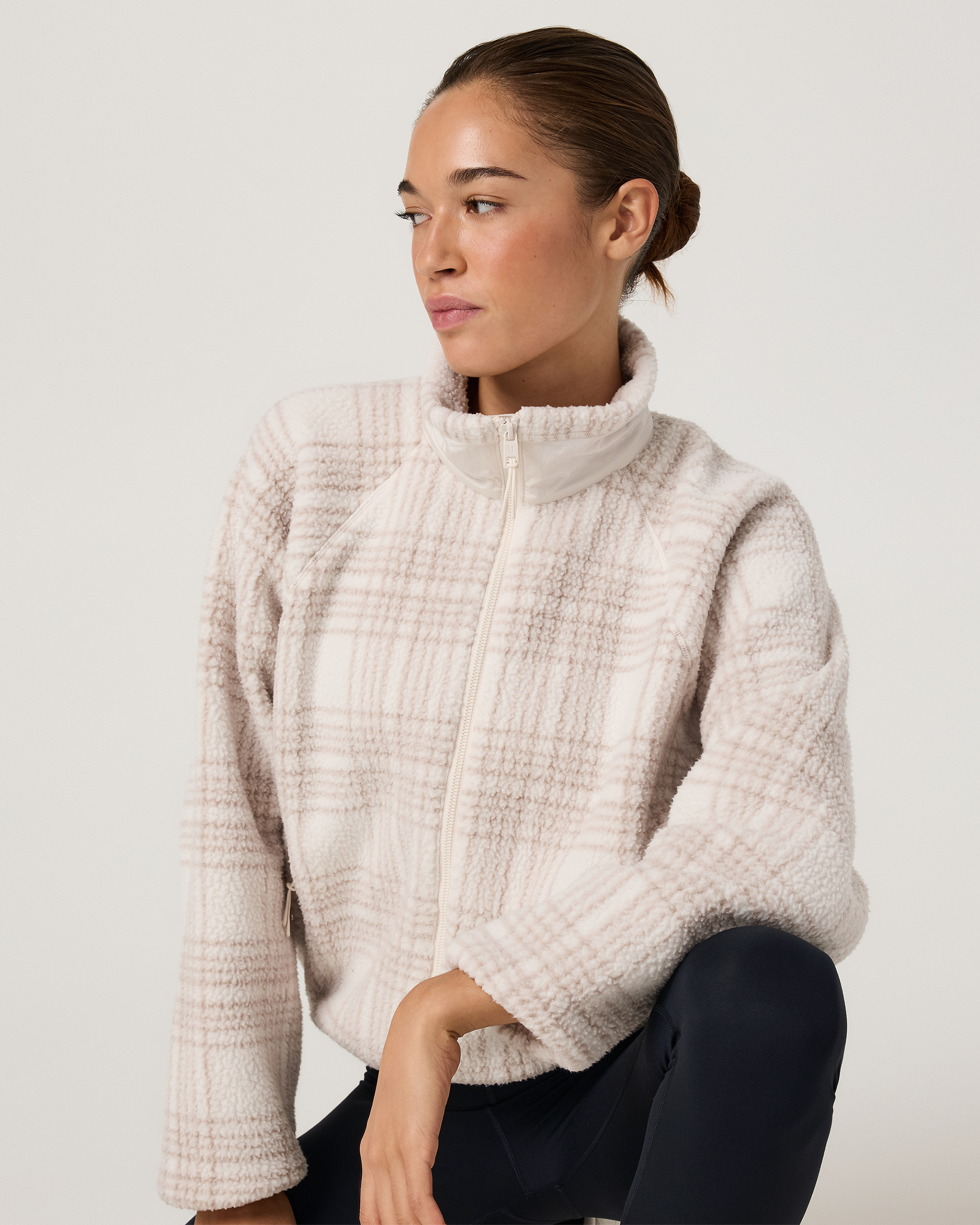 Alpine Printed Jacket - Marshmallow Paloma Plaid - Xxs