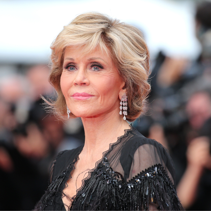 Actress Jane Fonda attends the screening of "Sink Or Swim (Le Grand Bain)" during the 71st annual Cannes Film Festival at Palais des Festivals on May 13, 2018 in Cannes, France