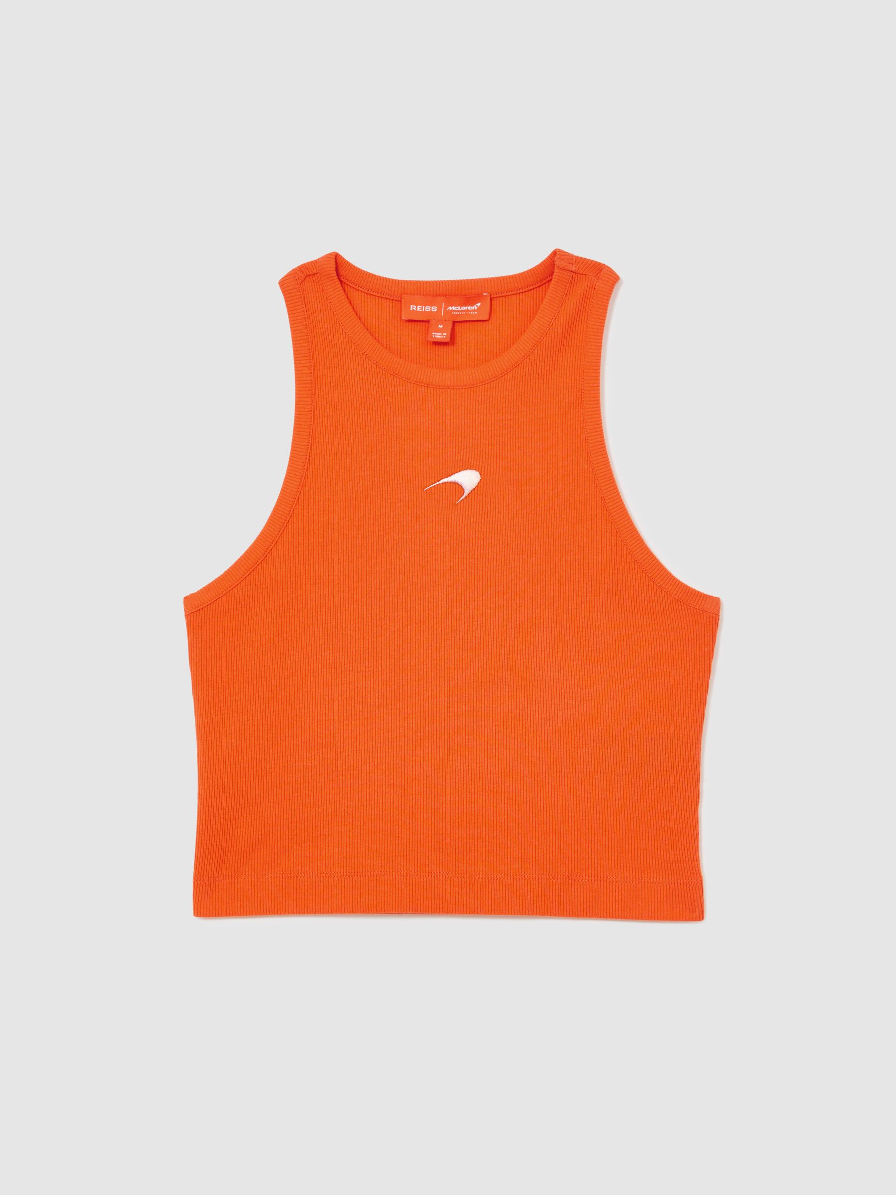 Mclaren F1 Team Cotton Logo Vest in Papaya