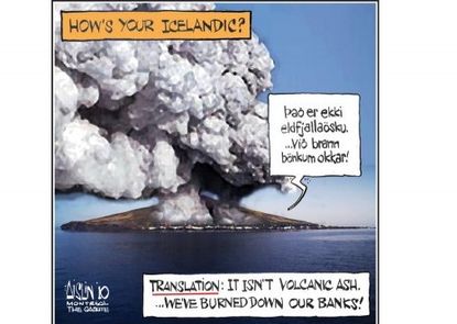 Iceland goes up in smoke
