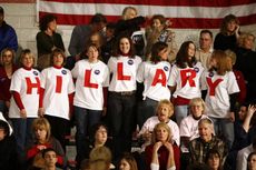 Hillary Clinton supporters in 2008.