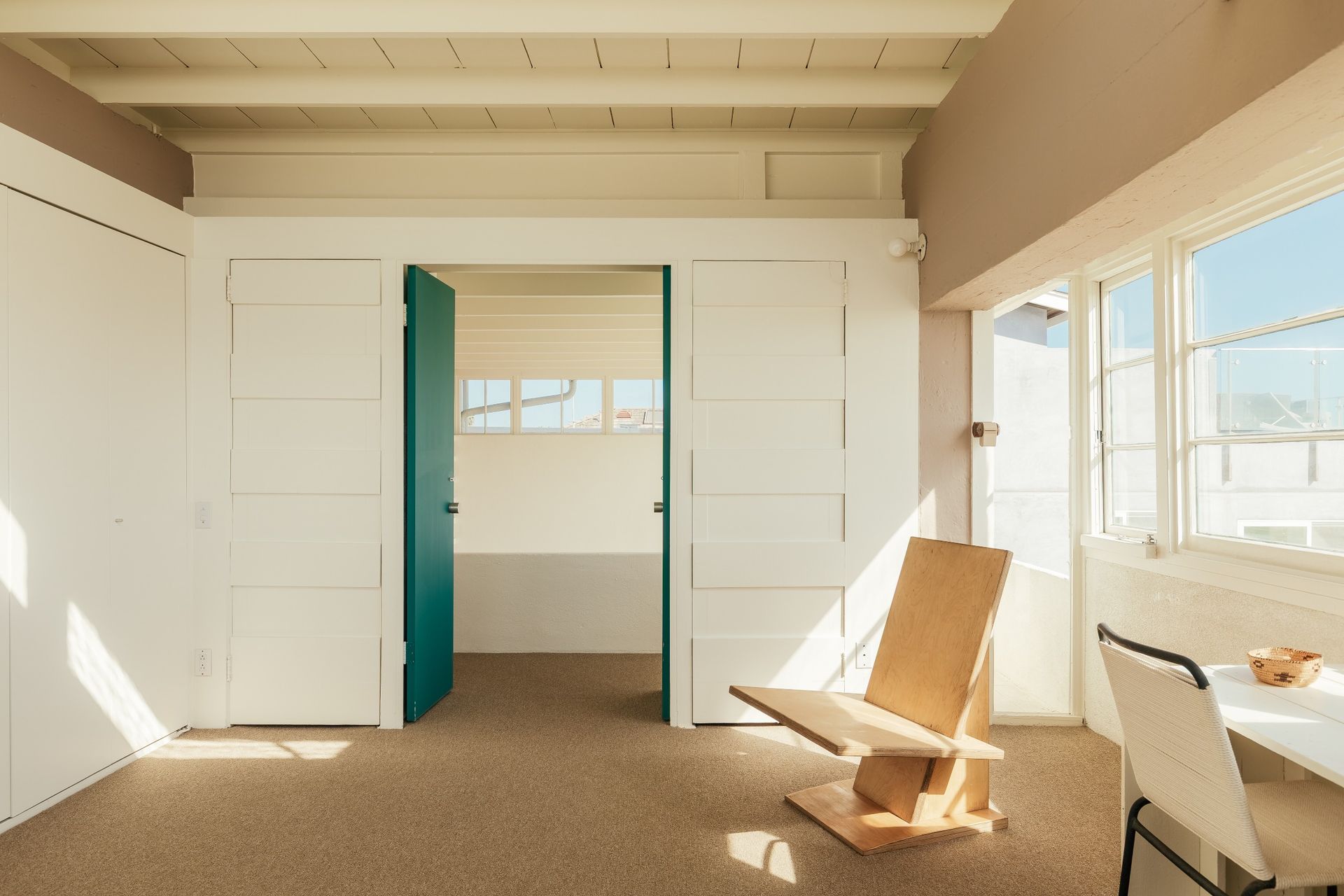 The bedrooms could originally be opened to the elements