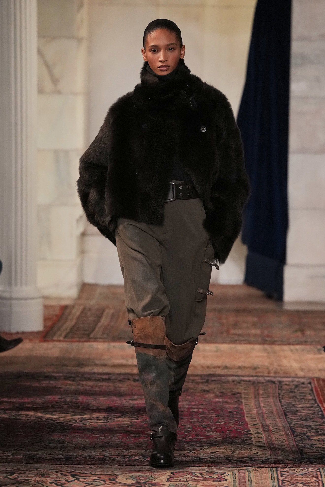 models walk the Ralph Lauren Fall 2026 runway