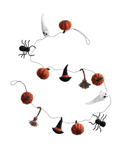 Halloween Icons Felt Garland