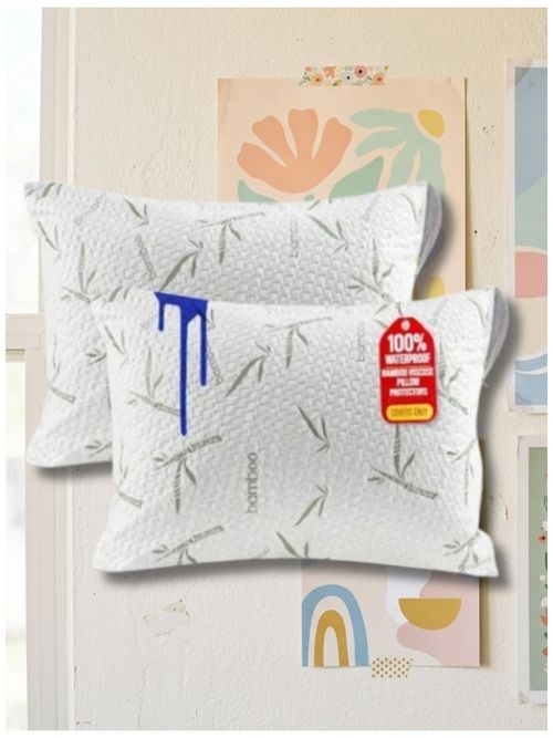 Bamboo Viscose Waterproof Pillow Protectors (Pack of 2)