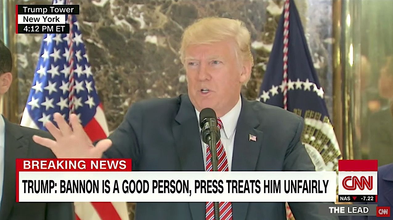 Trump speaks at Trump Tower news conference