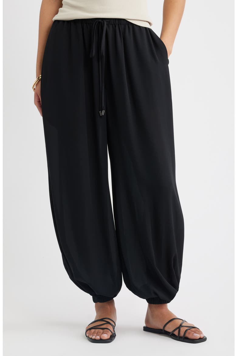 Tie Waist Balloon Pants