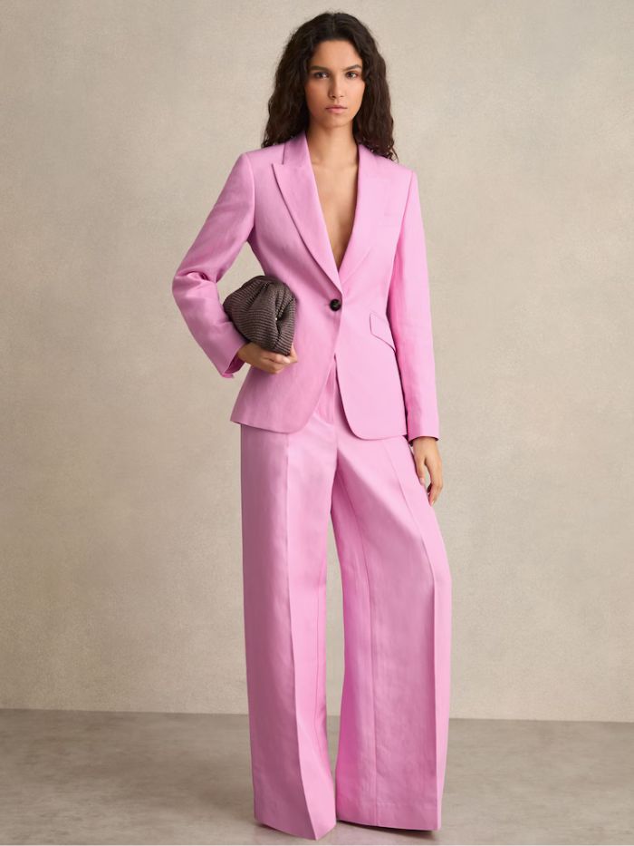 Reiss Raine Petite Wide-leg Trousers