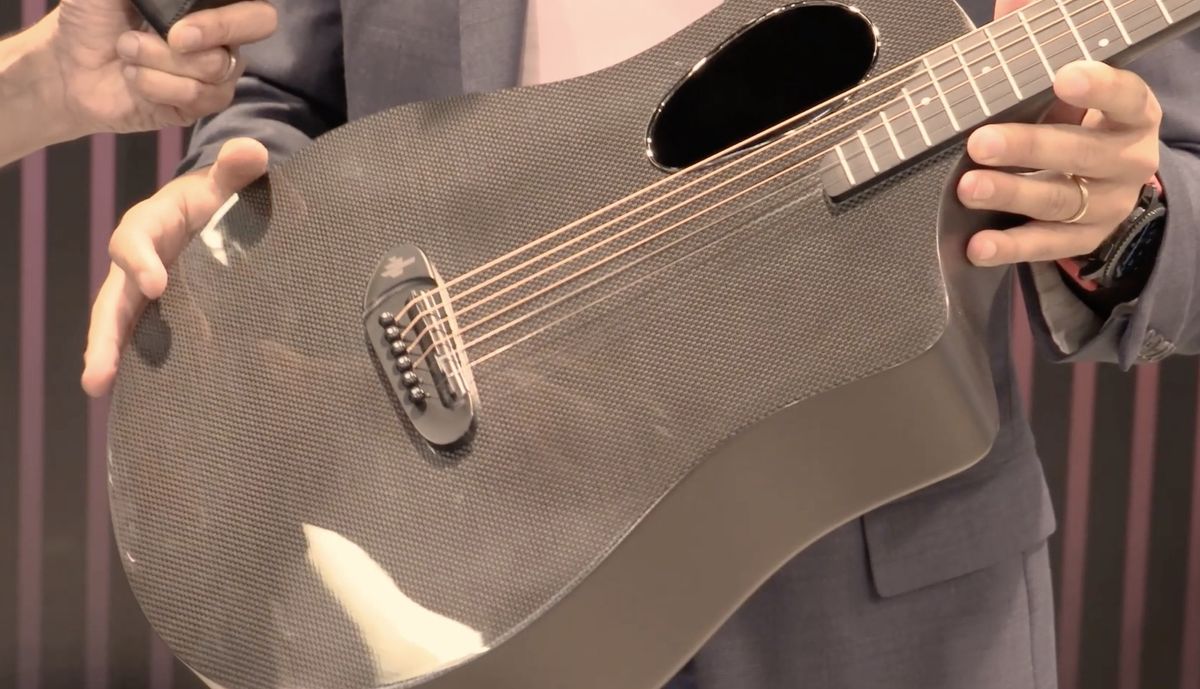 NAMM 2022: Tour the ins and outs of Donner's innovative Rising-G Pro carbon fiber acoustic guitar