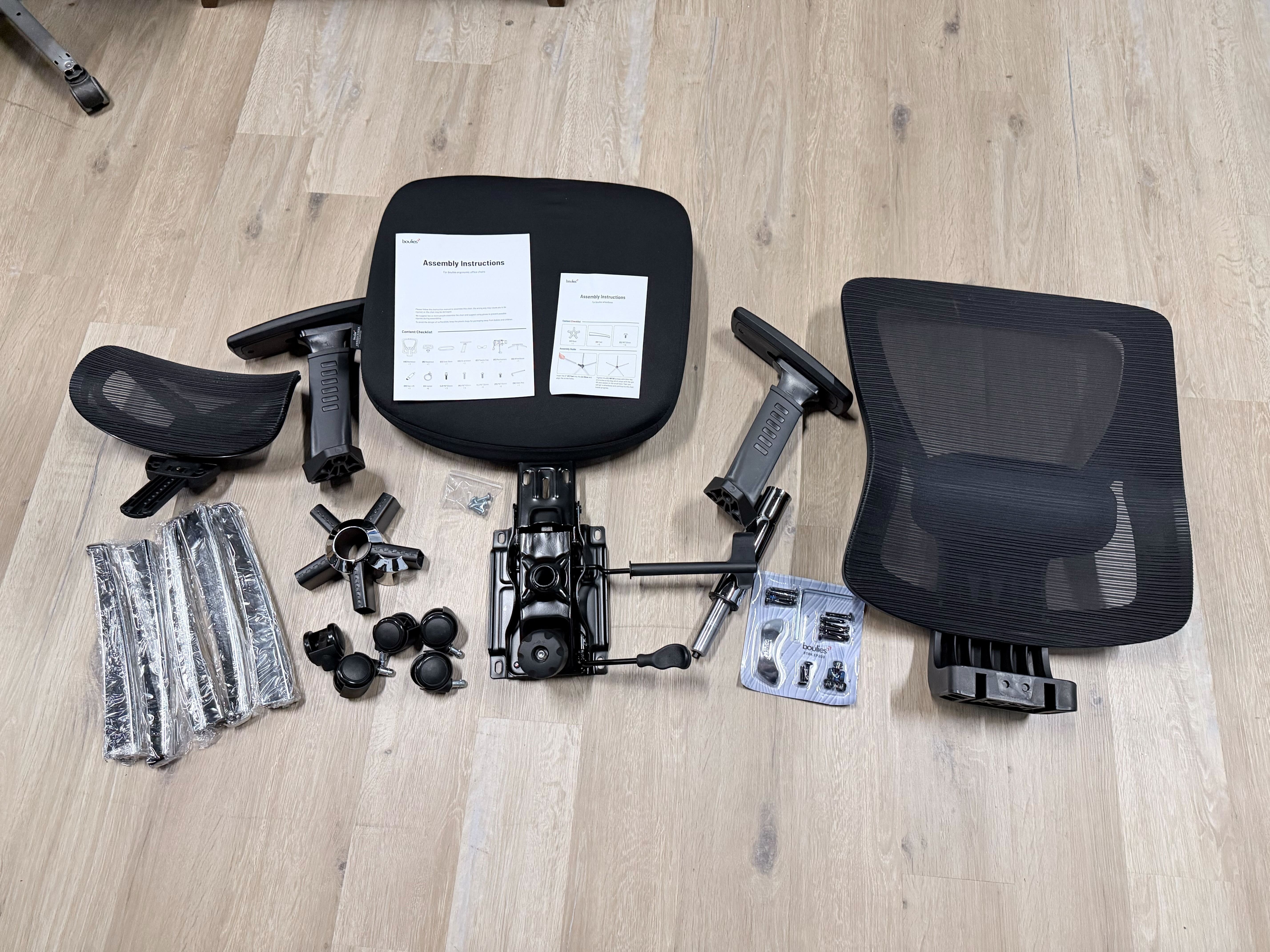 Boulies EP200 before assembly