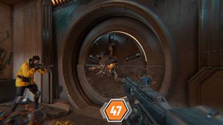 Den of Wolves screenshot showing two players hacking into a vault