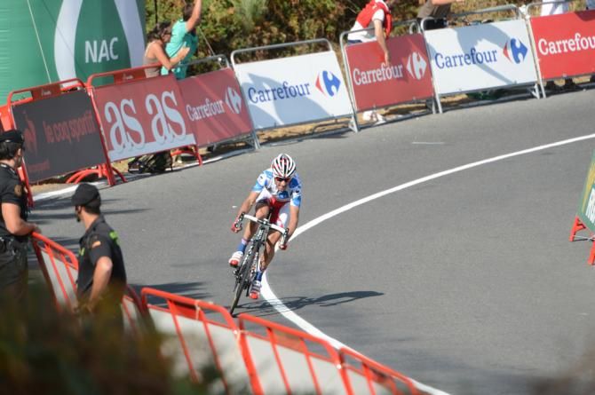 Daniel Moreno (Katusha) heads for the stage win at the Vuelta