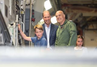 Prince George and Prince William visit Air Tattoo at RAF Fairford