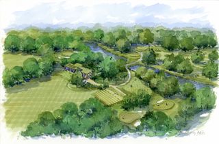 An illustration of Wentworth Club's new academy and par 3 course