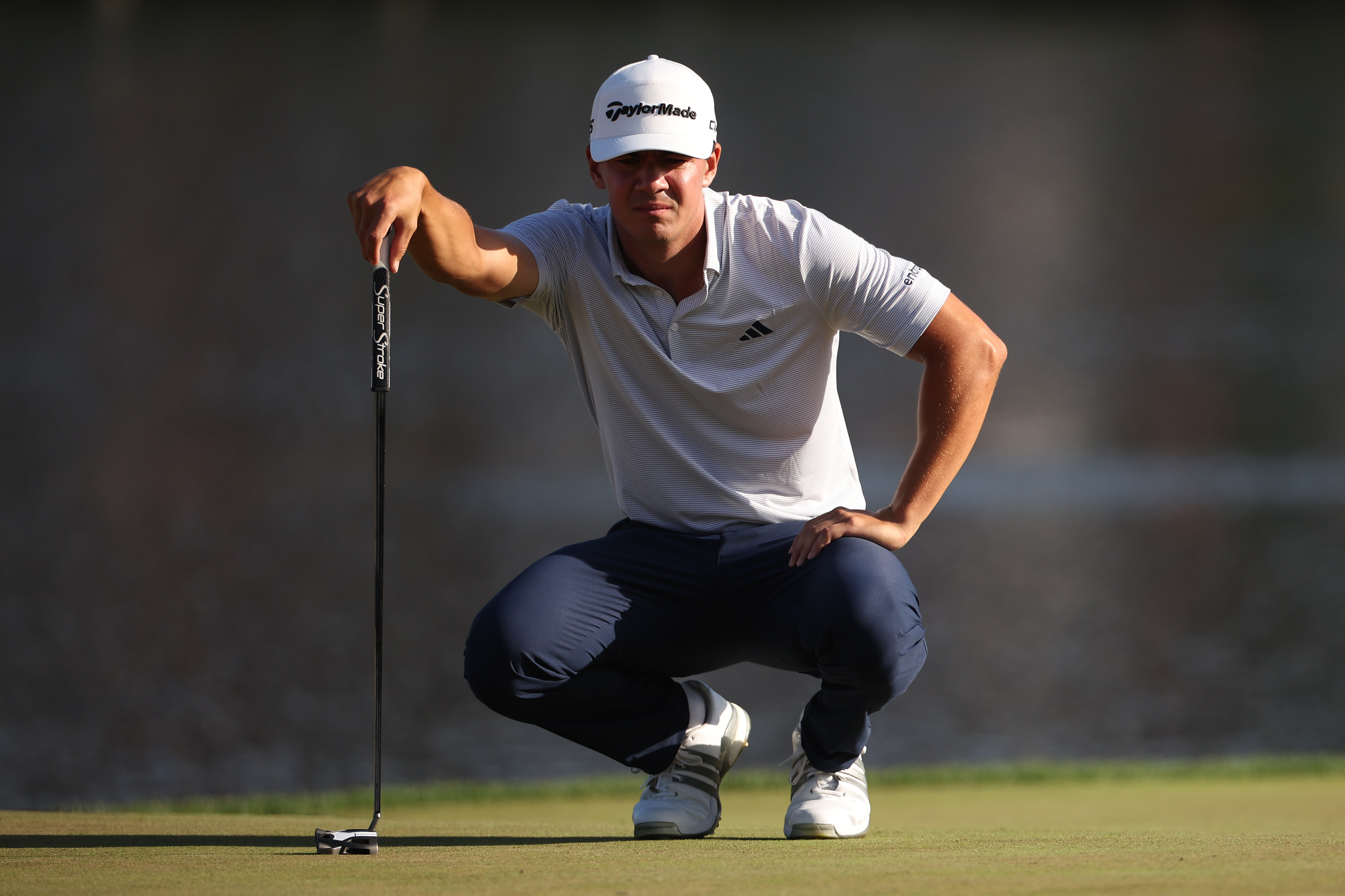 Michael Thorbjornsen lines up a putt