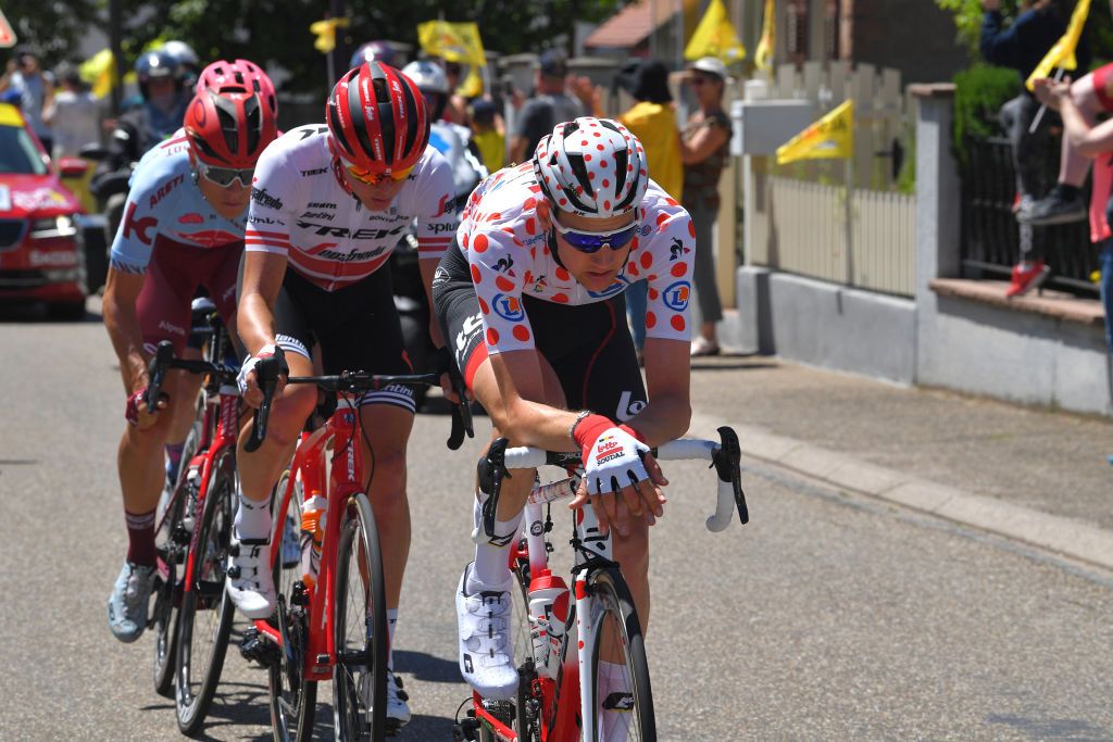 Tim Wellens (Lotto Soudal) powers the breakaway