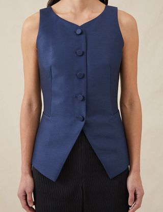 Attersee, The Sculpted Vest in Lucent Wool