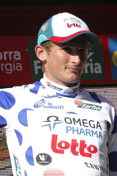 Mickael Delage (Omega Pharma-Lotto) took the points on the only climb of the Vuelta so far to claim the mountains jersey.