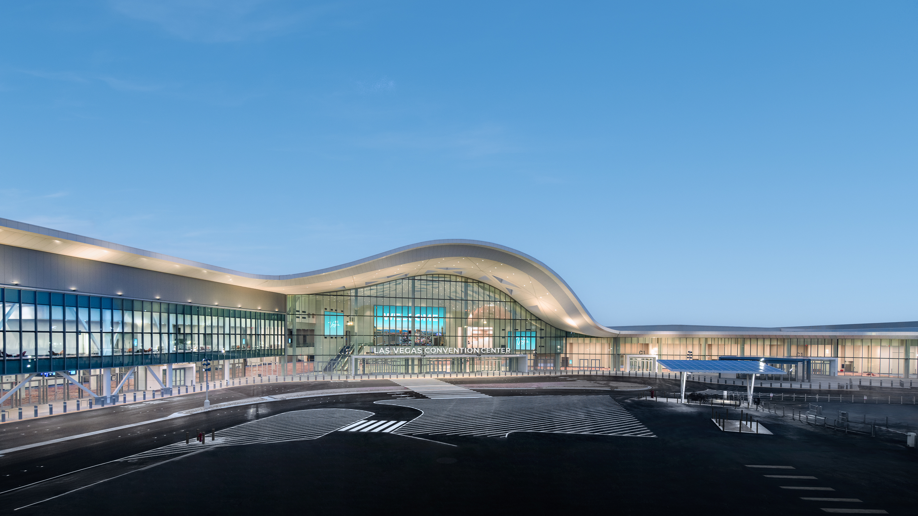 Post renovation Las Vegas Convention Center exterior