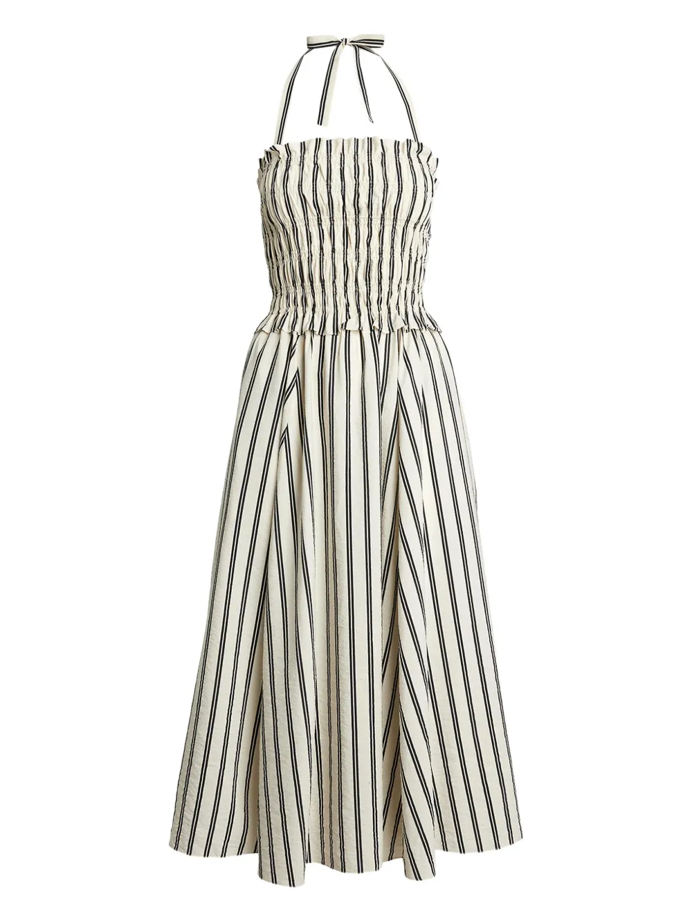 Polo Ralph Lauren Shirred Halterneck Dress | Xxs