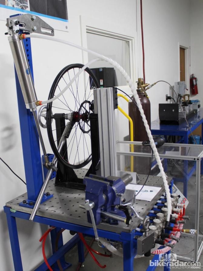 This machine tests torque load on the hub