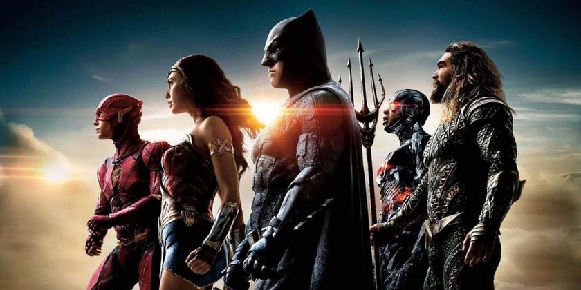 The Flash, Wonder Woman, Batman, Cyborg and Aquaman in Zack Snyder&#039;s Justice League, which has an odd place in the DC movies in order