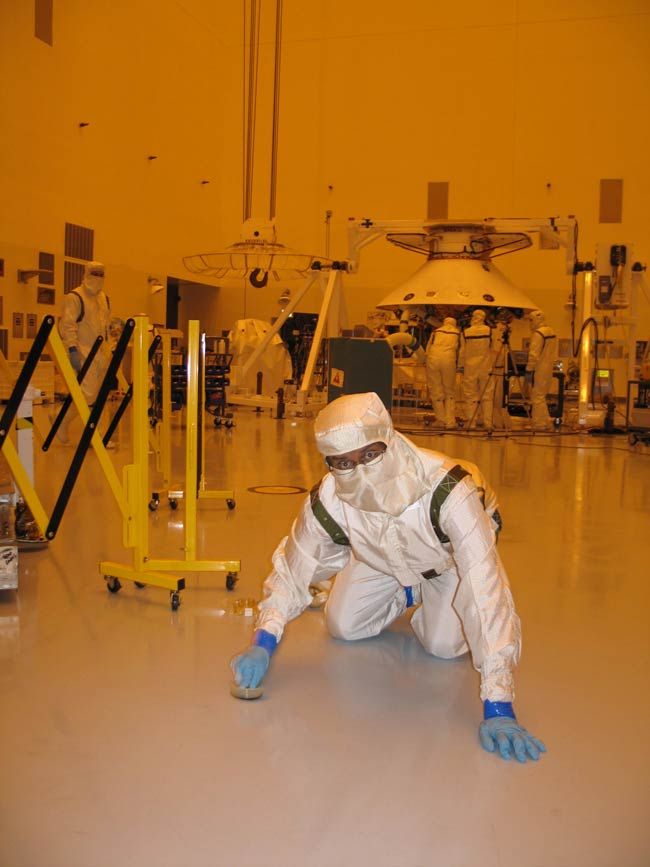 NASA Clean Rooms Loaded with Microbial Stowaways Space