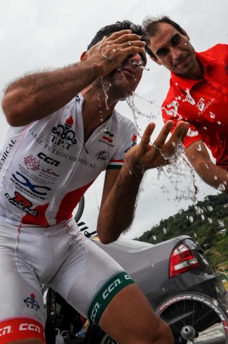 Hydration is key for the Iranian riders