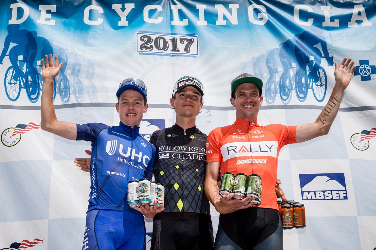 Top three overall for the men