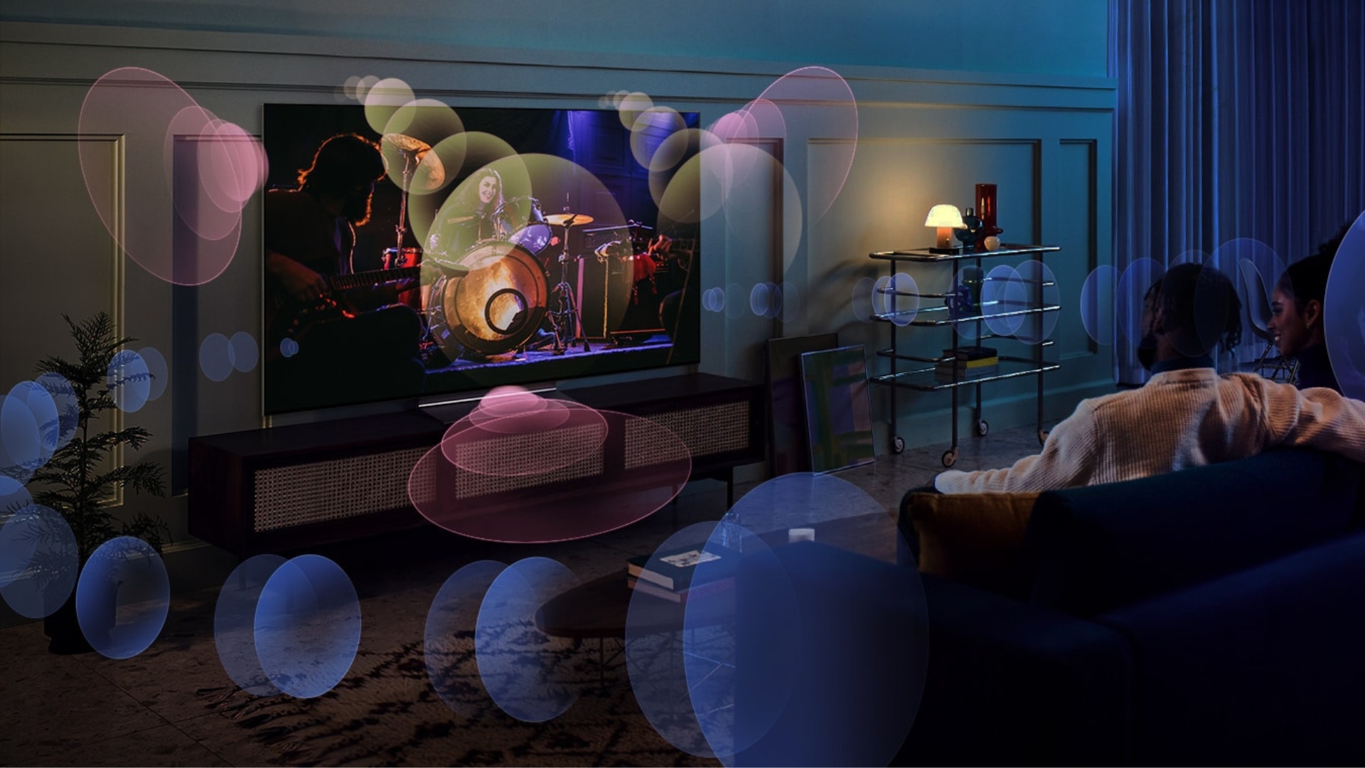 The LG CS OLED TV sound profile