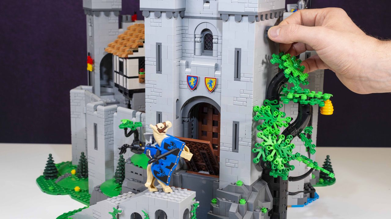 The castle's working drawbridge