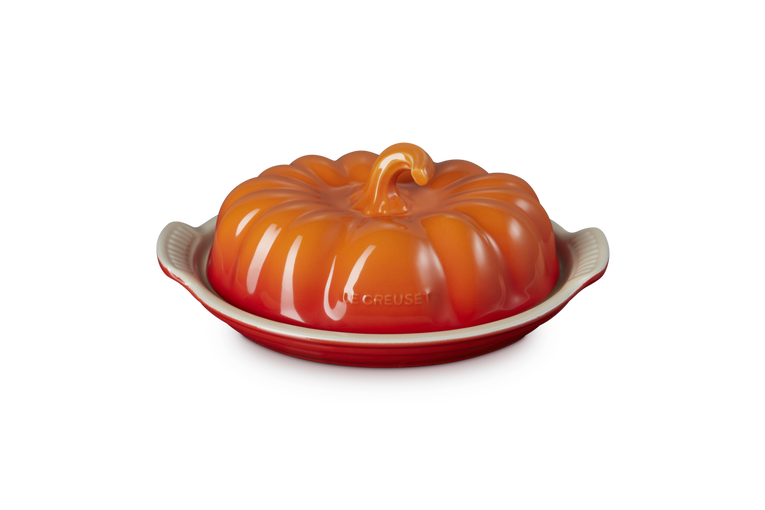Stoneware Pumpkin Butter Dish