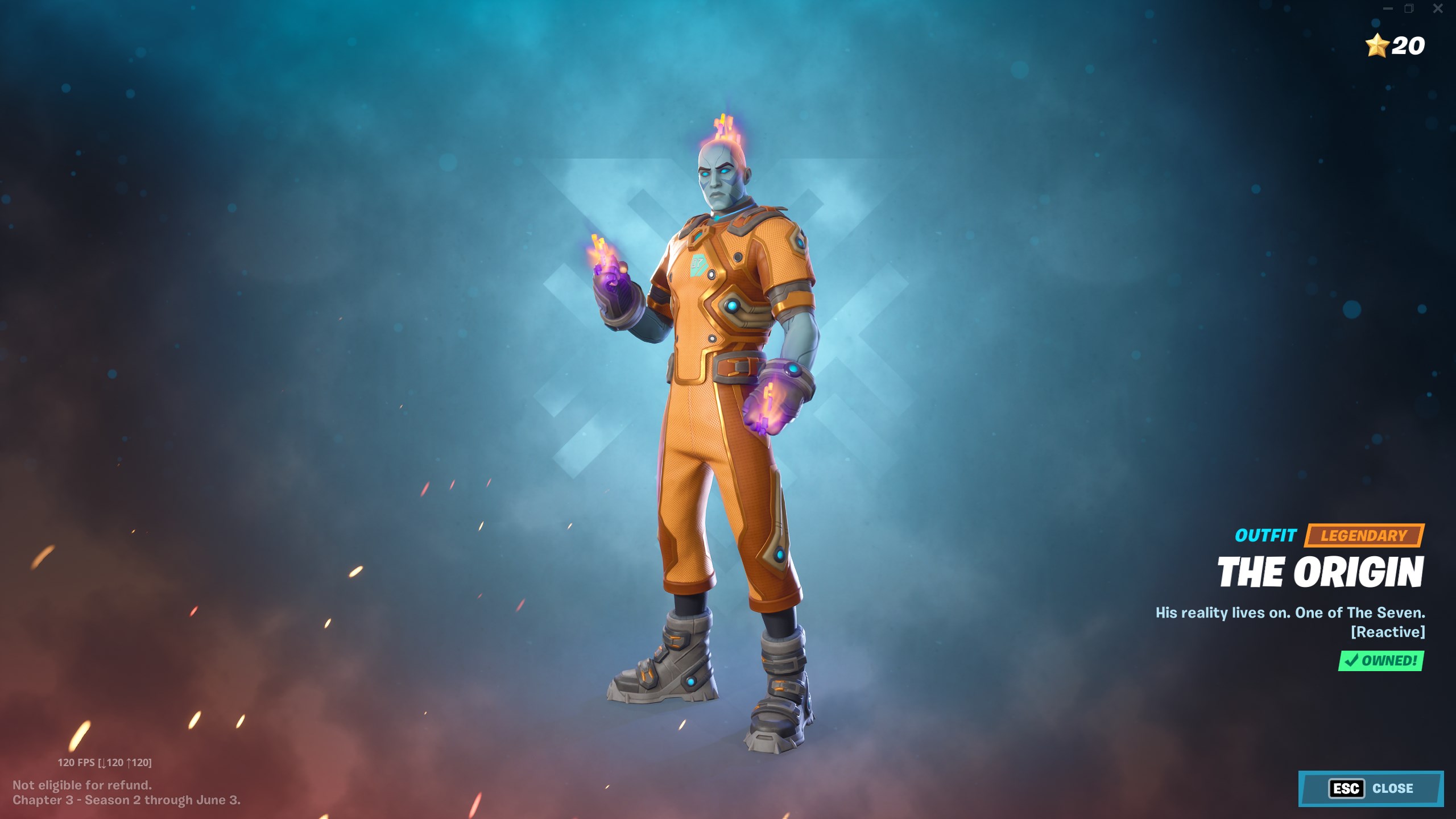 Fortnite The Origin Battle Pass Skin