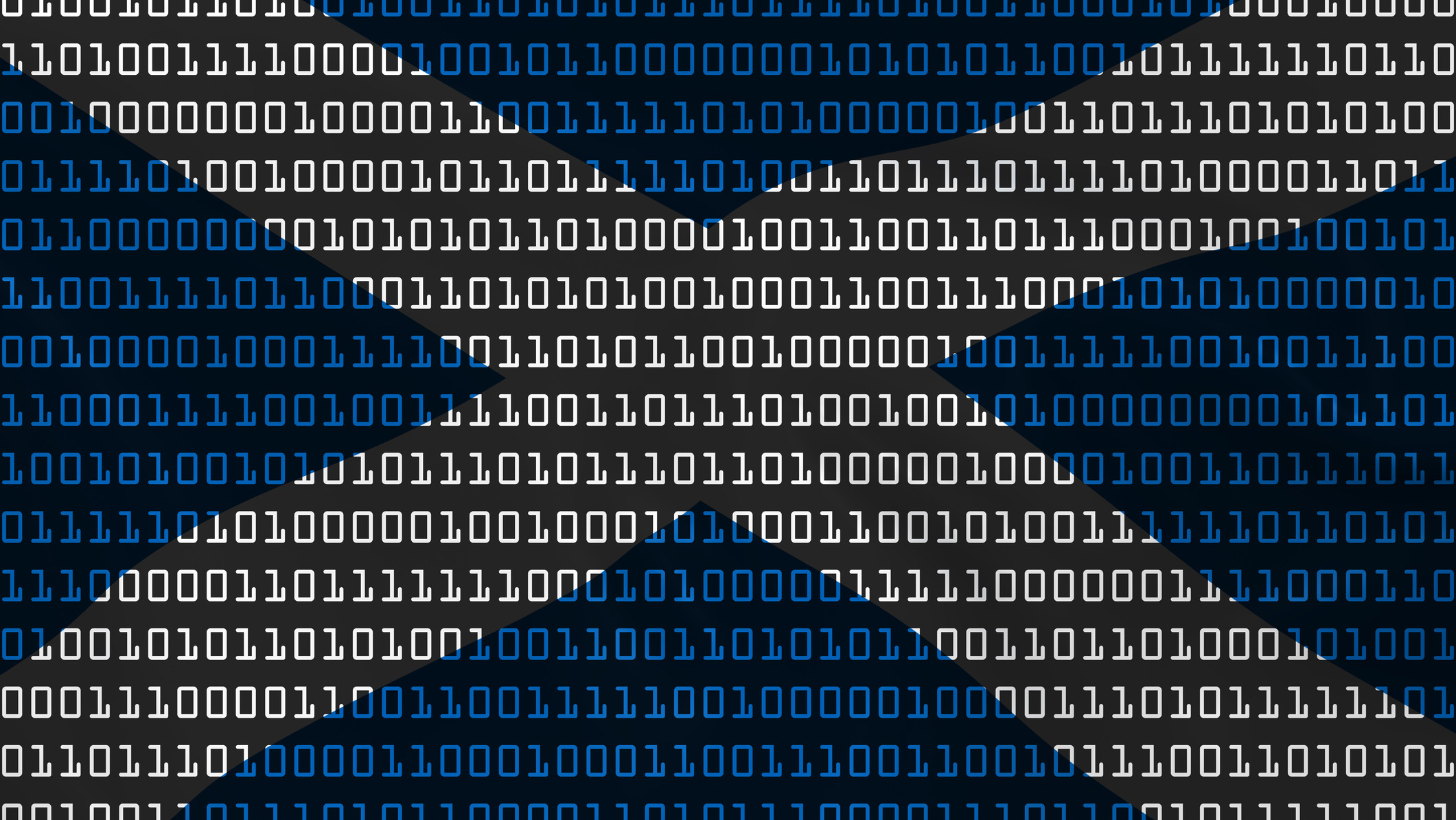The Scottish flag in code